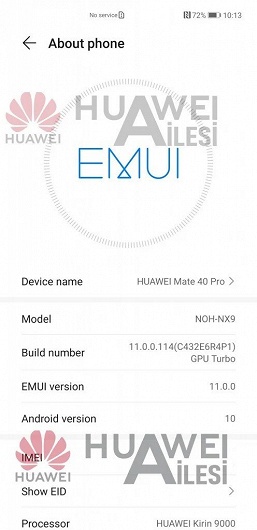 Необычное разрешение экрана Huawei Mate 40 Pro подтверждено. Скриншоты также подтверждают и другие параметры