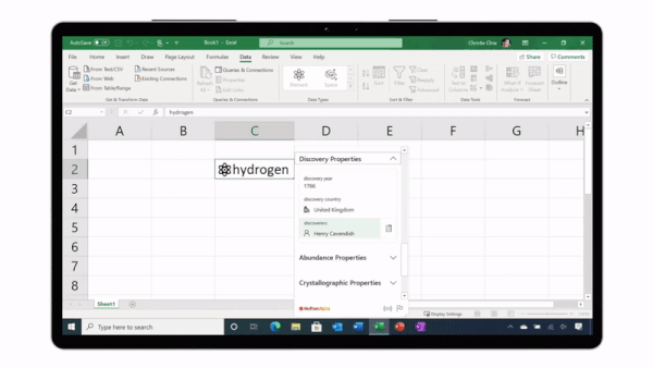 Microsoft анонсировала эволюцию Excel. Можно задавать новые типы данных