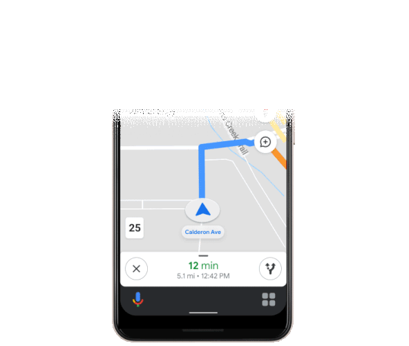 Карты Google, наконец, получили удобный режим для вождения