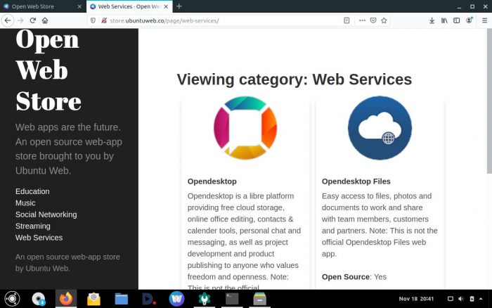 Ubuntu Web Remix — альтернатива Chrome OS c браузером Firefox вместо Google Chrome - 3
