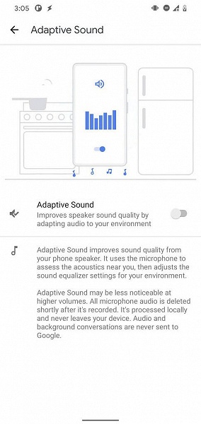 Звук в ванной станет лучше. Google готовит функцию Adaptive Sound для смартфонов Pixel