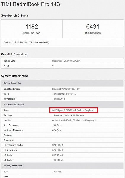 14-дюймовый RedmiBook Pro 14S предложит всю мощь Ryzen 5000 при невысокой цене