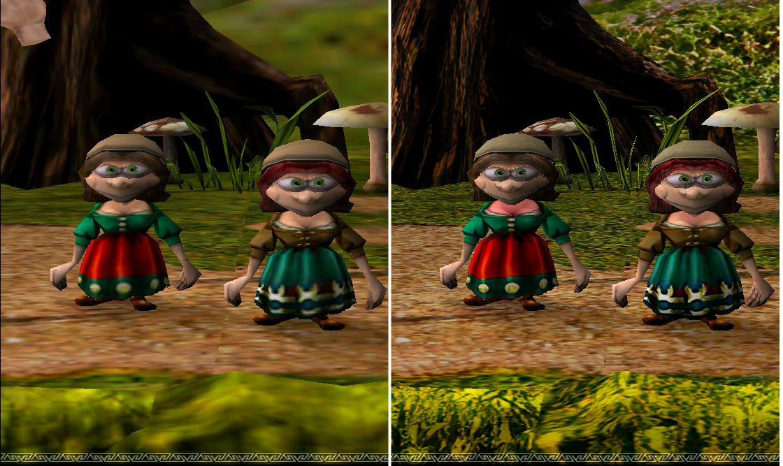 Гномихи в начальной локации Гномихи в начальной локации