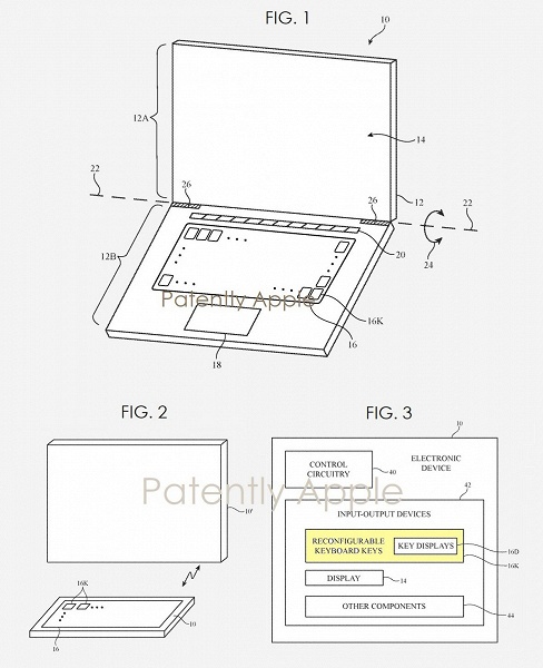 Apple выдали патент на компьютерную клавиатуру с экранами в каждой клавише