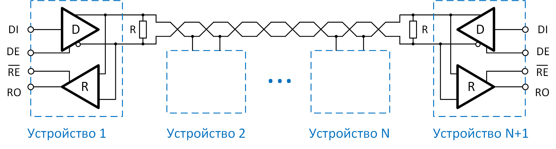 RS485 — стандарт промышленных сетей. Какими особенностями обладает микросхема приемопередатчика? - 4