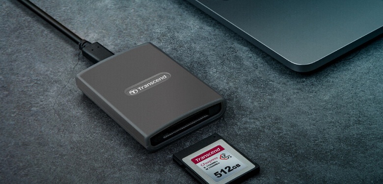 Компания Transcend представила карты памяти CFexpress 820 Type B и устройство для работы с ними