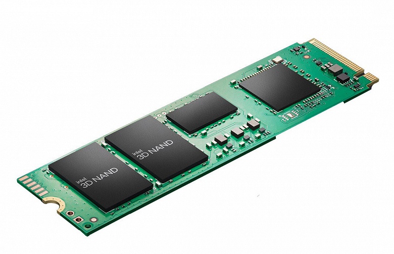 Линейка накопителей Intel SSD 670p включает модели объемом 512 ГБ, 1 ТБ и 2 ТБ