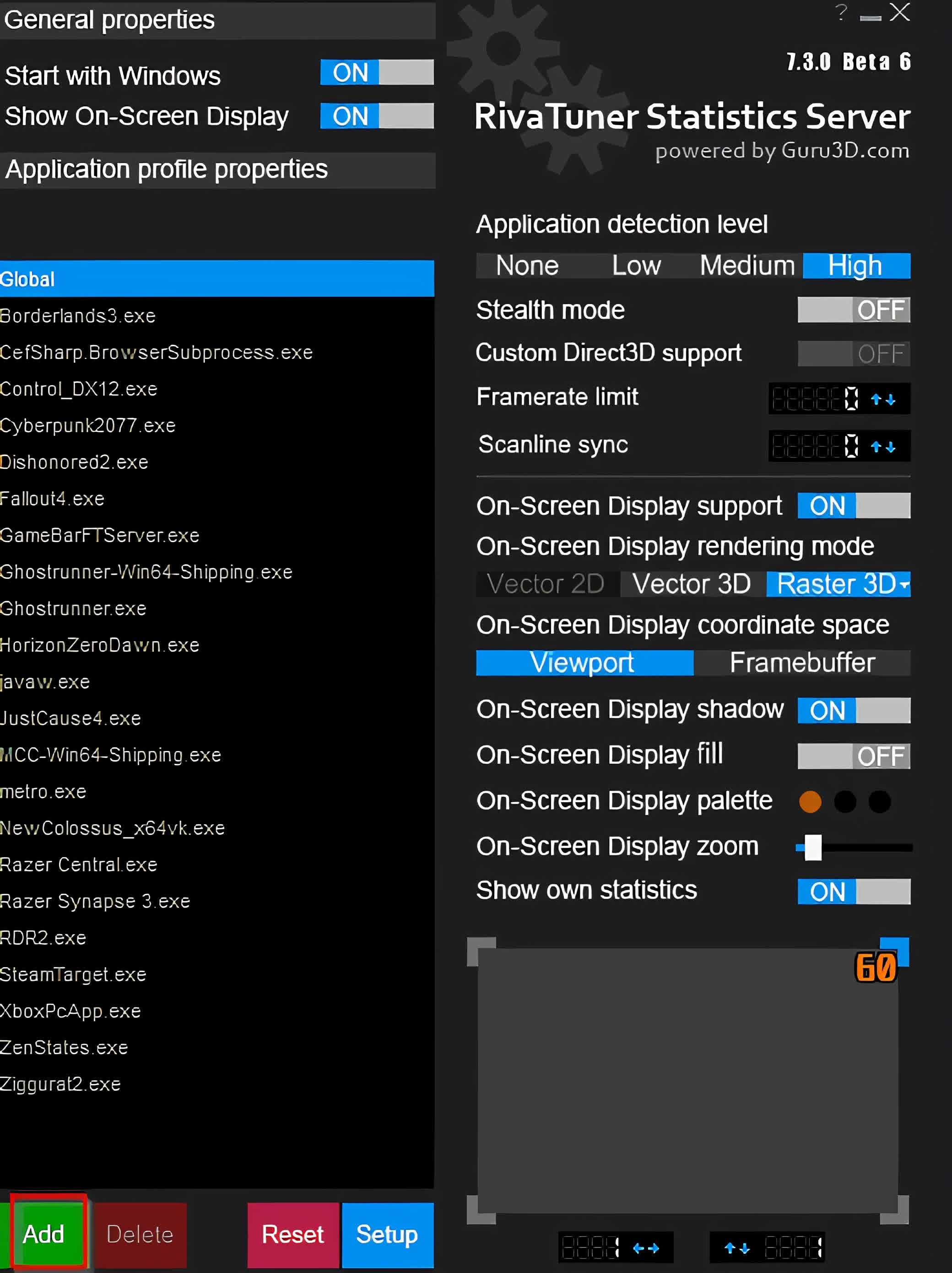 Add off. RIVATUNER отображается в игре. RIVATUNER Monitor. MSI Afterburner Statistic Server. RIVATUNER statistics Server иконка.