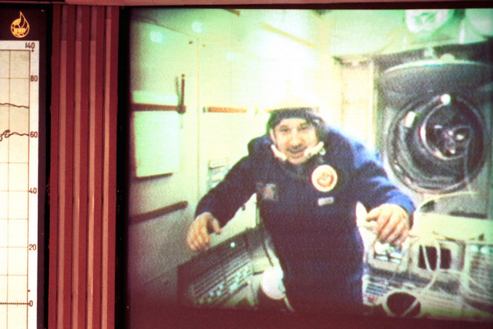 Космонавт Леонид Кизим на борту «Мира» - ТАСС. Космонавт Леонид Кизим на борту «Мира» - ТАСС.