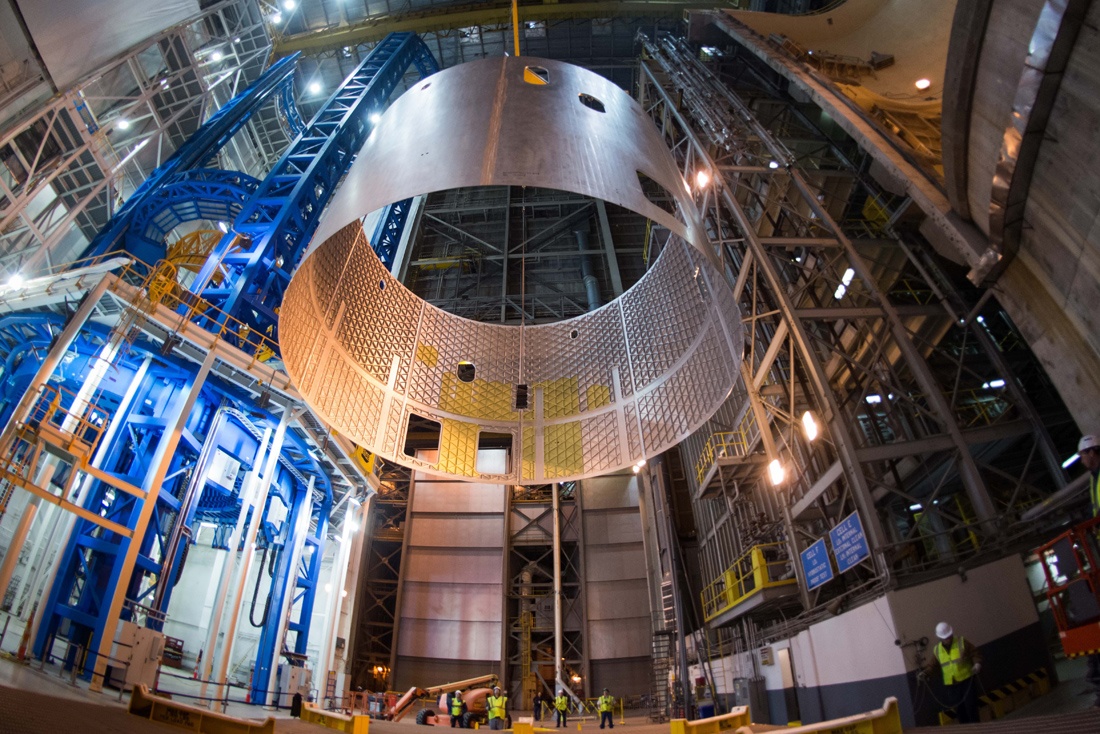 Элемент топливного бака ракеты SLS. Фото NASA Элемент топливного бака ракеты SLS. Фото NASA