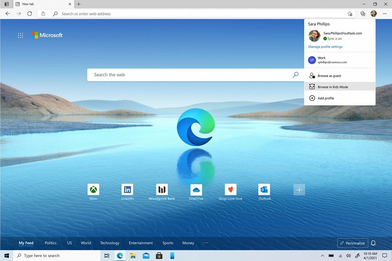 В Microsoft Edge появился детский режим - 3 В Microsoft Edge появился детский режим