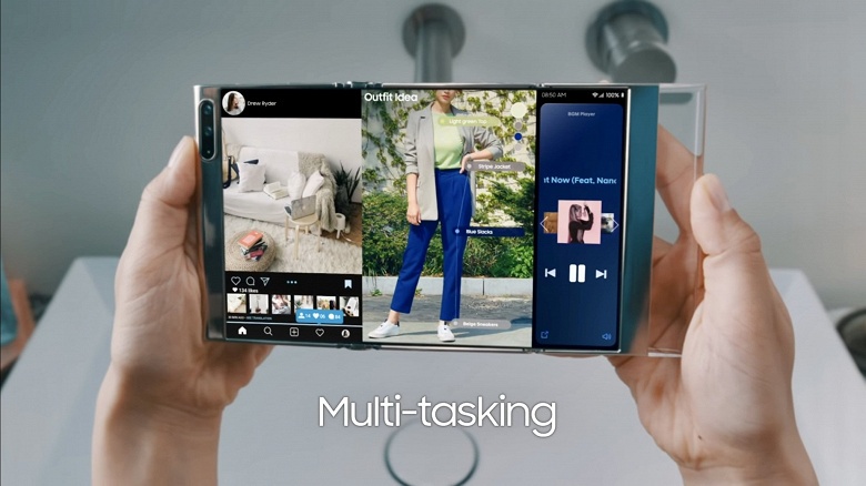 Samsung, это фантастика или ближайшее будущее? Компания показала концептуальные устройства с новыми дисплеями - 1 Samsung, это фантастика или ближайшее будущее? Компания показала концептуальные устройства с новыми дисплеями