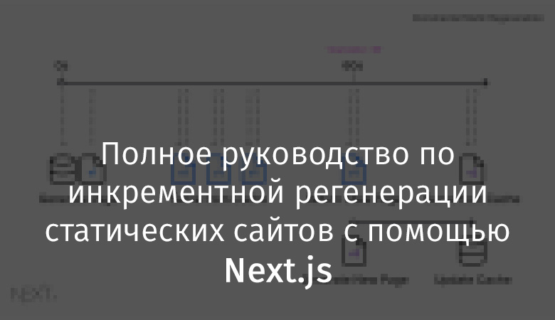 Полное руководство по инкрементной регенерации статических сайтов с помощью Next.js - 1