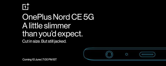 В новый смартфон OnePlus вернётся разъём для наушников, а его корпус станет тоньше. Nord CE 5G покажут 10 июня