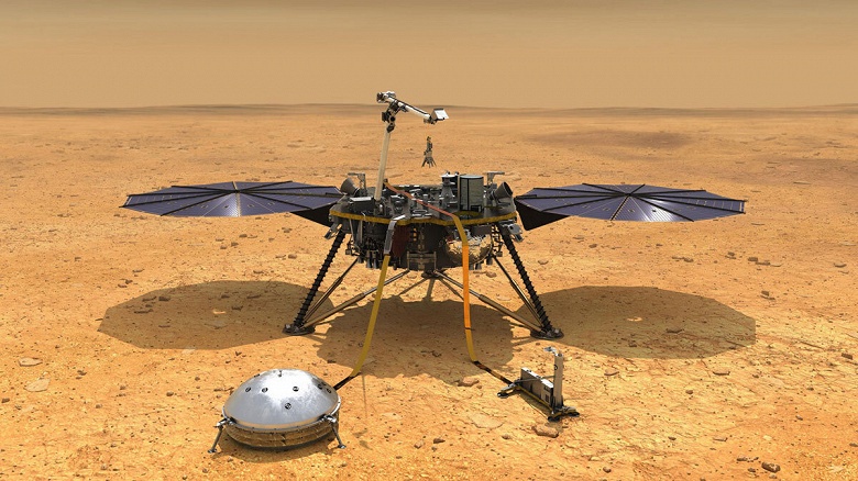 Упавшую мощность зонда InSight повысили прямо на Марсе оригинальным способом