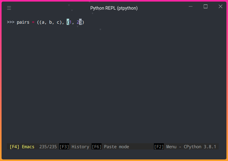 Ptpython: улучшенный REPL для Python - 13
