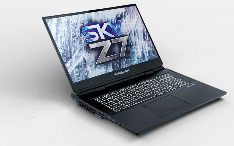 Eurocom Sky Z7 R2: ноутбук с настольным Core i9-11900K, топовой RTX 3080 и четырьмя SSD объёмом до 34 ТБ