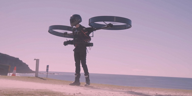 Пилотируемый дрон или рюкзак-вертолёт CopterPack совершил первый полёт - 1 Пилотируемый дрон или рюкзак-вертолёт CopterPack совершил первый полёт