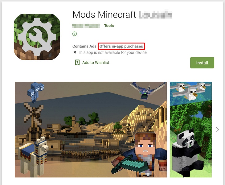 В Google Play под видом модов для Minecraft распространяется вредоносное ПО