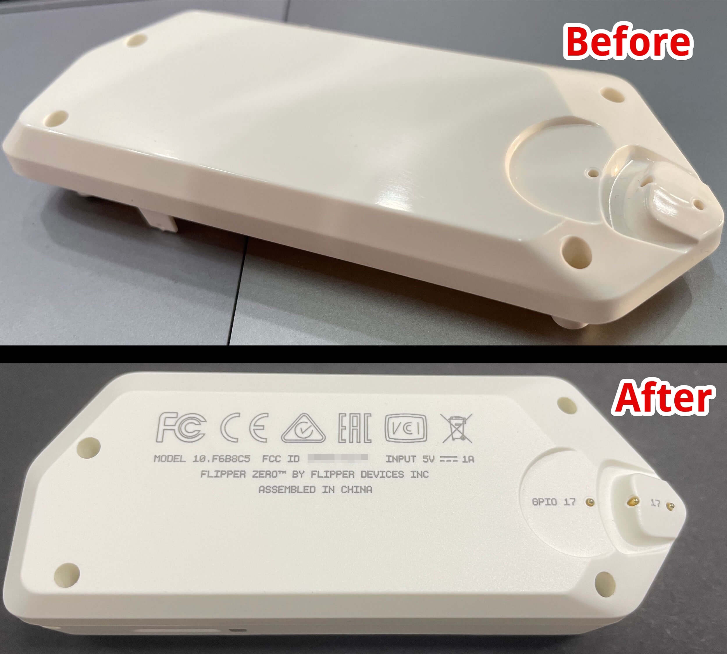 Старая и новая текстура на белом корпусе Старая и новая текстура на белом корпусе