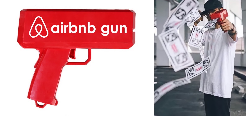Как вероятно выглядит табельное оружие сотрудников секретной службы Airbnb.