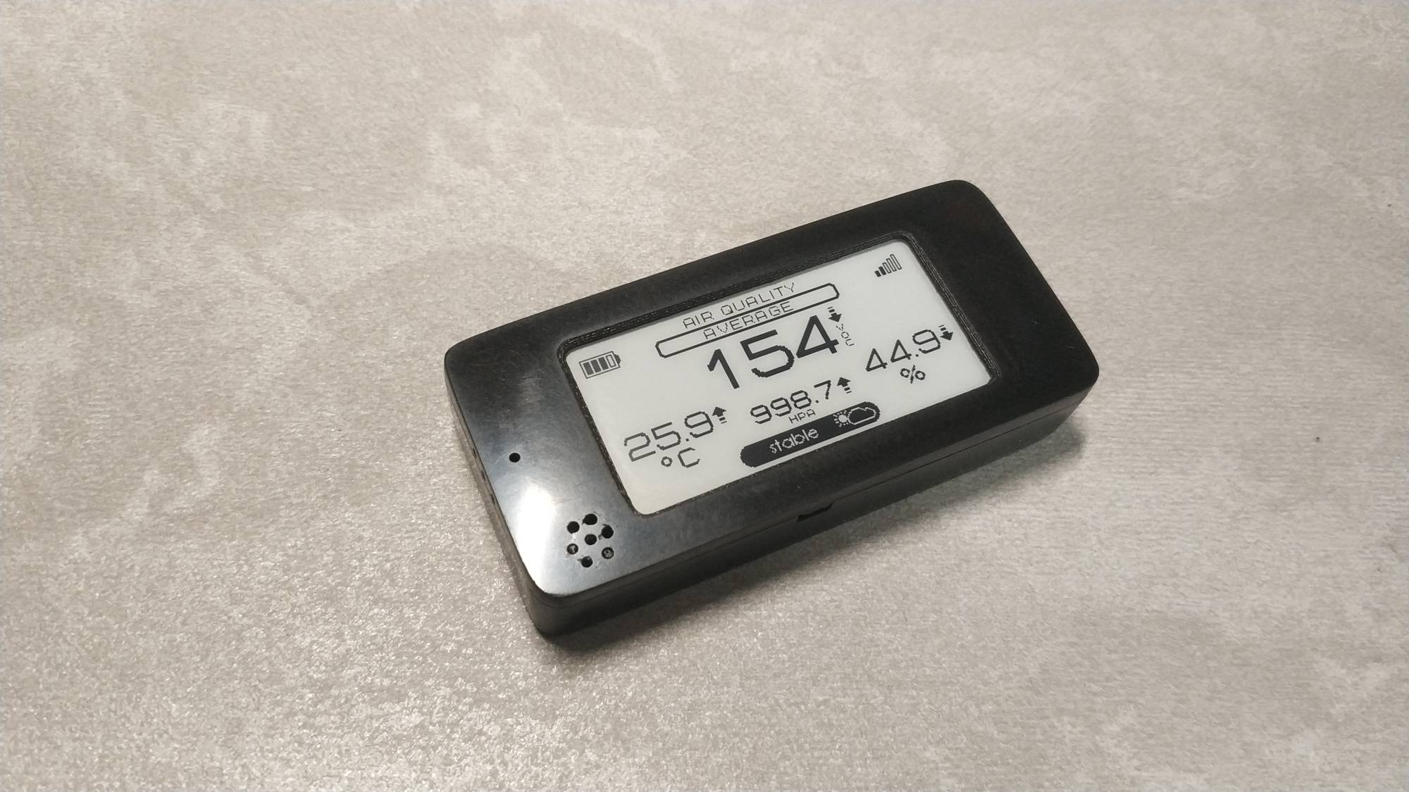 Миниатюрный датчик качества воздуха на батарейке с e-ink экраном - 15