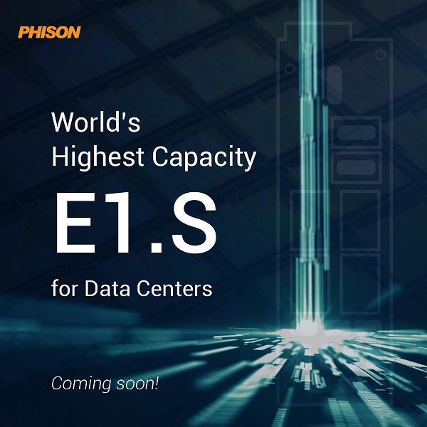 Phison обещает выпустить под собственной маркой самый емкий в мире SSD типоразмера E1.S