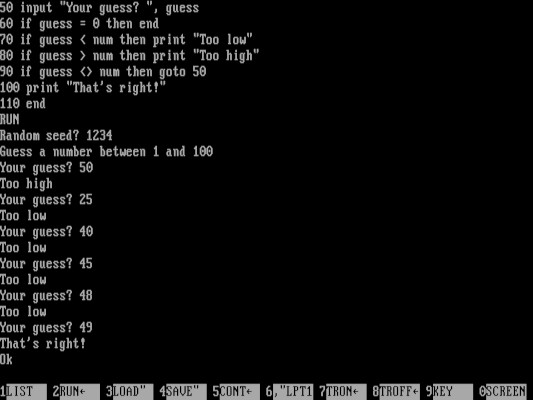 Ретро-программирование: пишем простую игру на том самом GW-BASIC 1983 года - 8