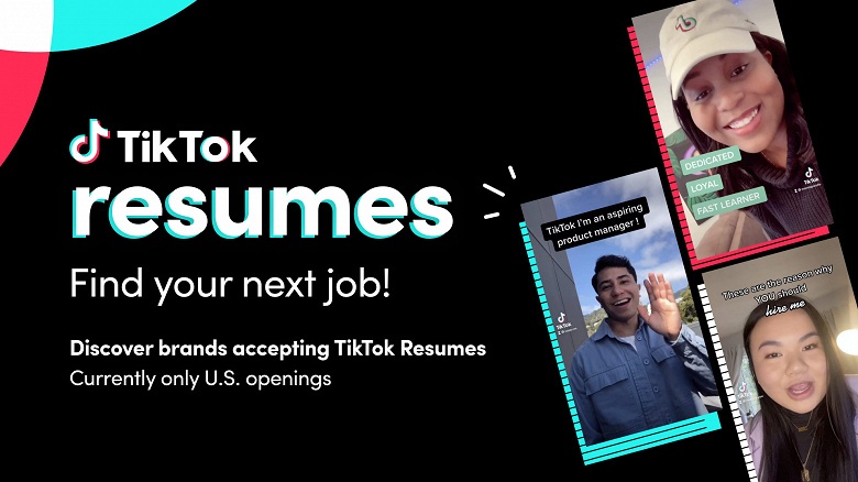 Ролики TikTok можно использовать в качестве резюме при приёме на работу