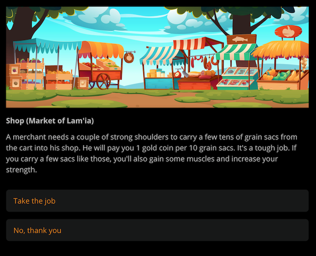 Скриншот одного из сайд-квестов игры