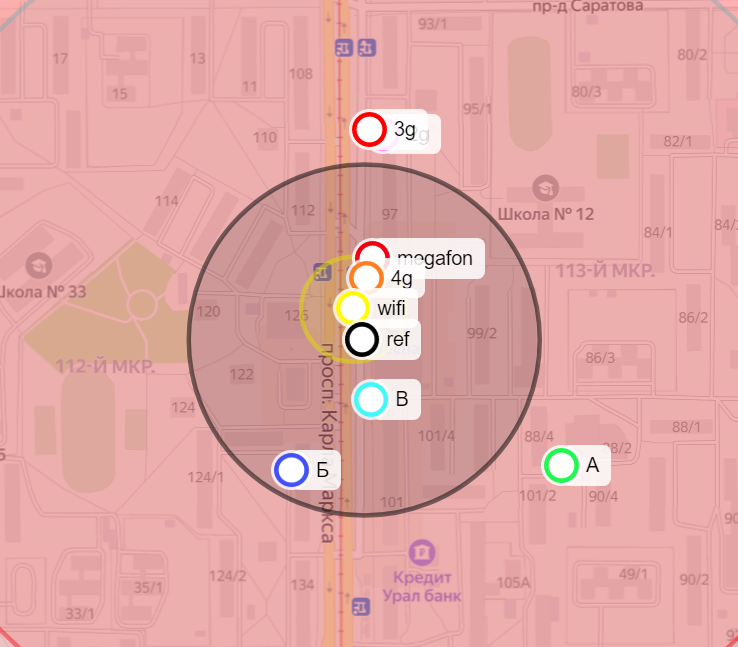 Детальный план рядом с ТЦ «Весна» Детальный план рядом с ТЦ «Весна»