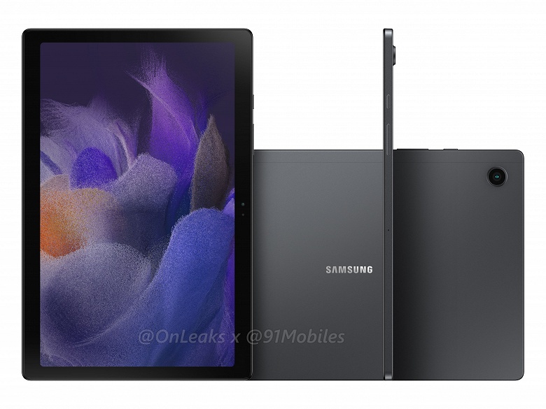 Недорогой планшет Samsung Galaxy Tab A8 2021 получит четыре динамика. Появились рендеры и параметры