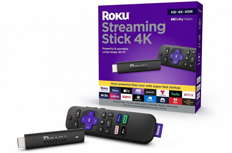 Представлены устройства Roku Streaming Stick 4K и Roku Streaming Stick 4K+