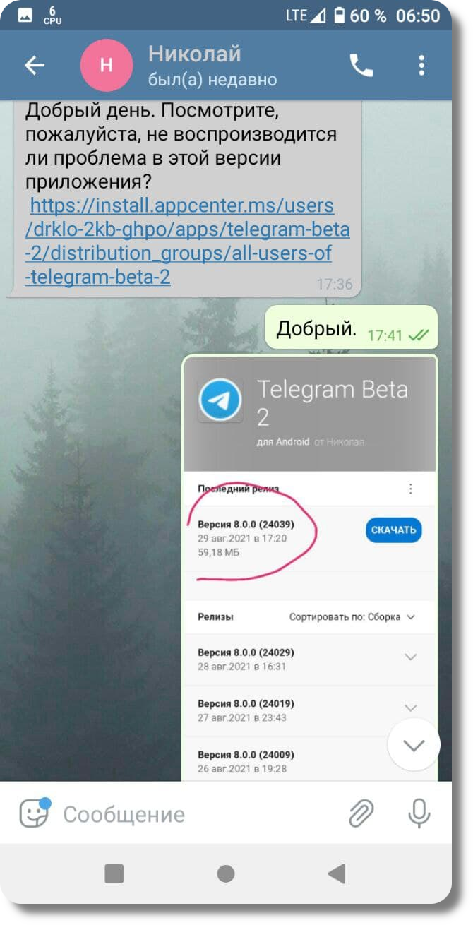 Билды beta-версий Tg выходят каждый день.