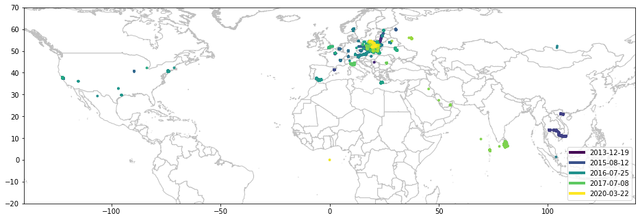 Посмотрите, как Google отслеживает ваше местоположение. С Python, Jupyter, Pandas, Geopandas и Matplotlib - 2