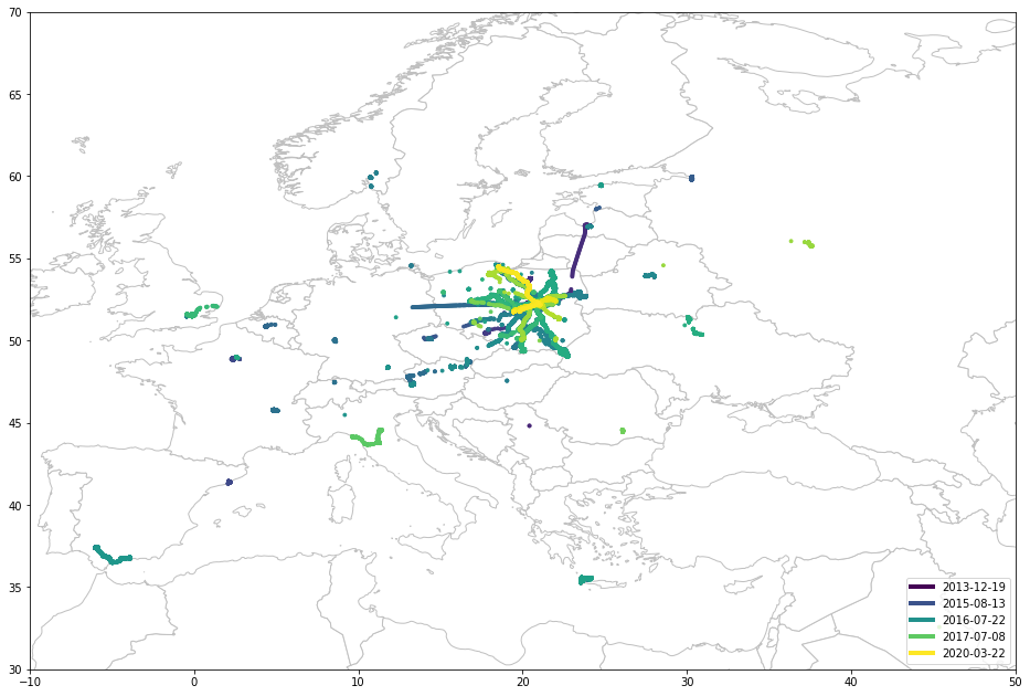 Посмотрите, как Google отслеживает ваше местоположение. С Python, Jupyter, Pandas, Geopandas и Matplotlib - 3