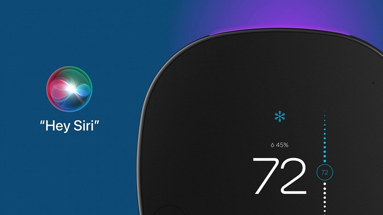 Термостат SmartThermostat ecobee научили понимать голосовые команды Siri