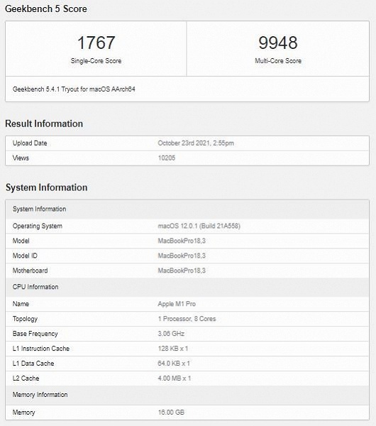 Что теряет пользователь, желающий купить самый базовый MacBook Pro 14? Появились результаты теста урезанной SoC M1 Pro - 2 Что теряет пользователь, желающий купить самый базовый MacBook Pro 14? Появились результаты теста урезанной SoC M1 Pro