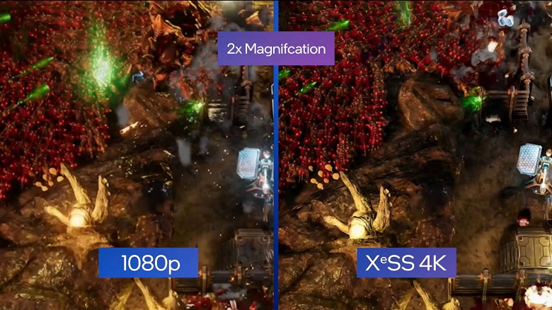 Ещё одна «магическая» технология для конкуренции с Nvidia DLSS. Поддержка Intel XeSS уже объявлена для пары игр