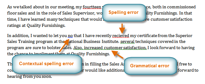 Пример отсюда: https://edu.gcfglobal.org/en/word2010/checking-spelling-and-grammar/1/