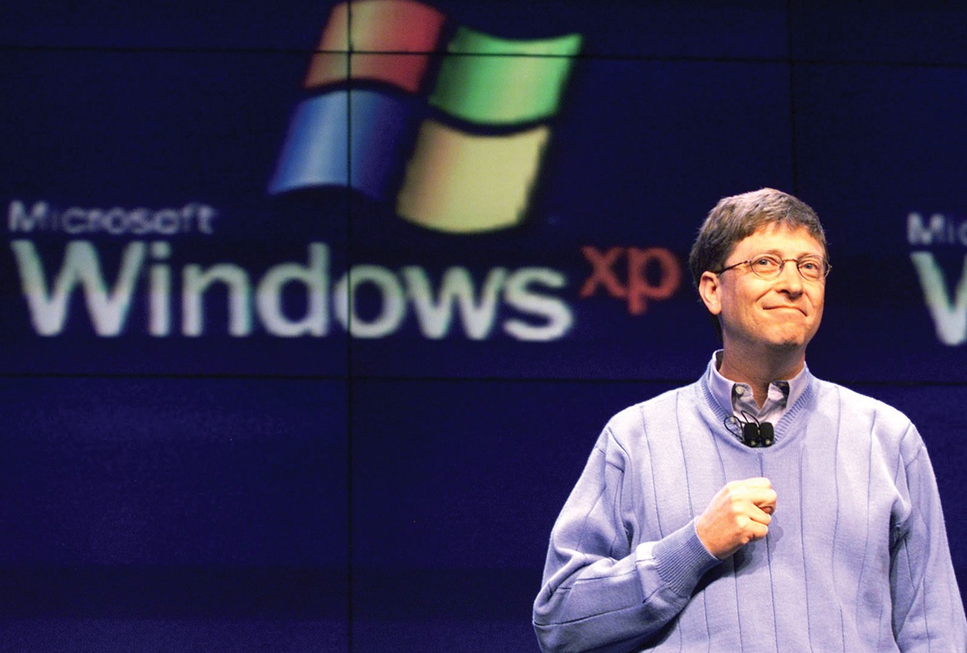 Билл Гейтс приблизительно в 2001 году