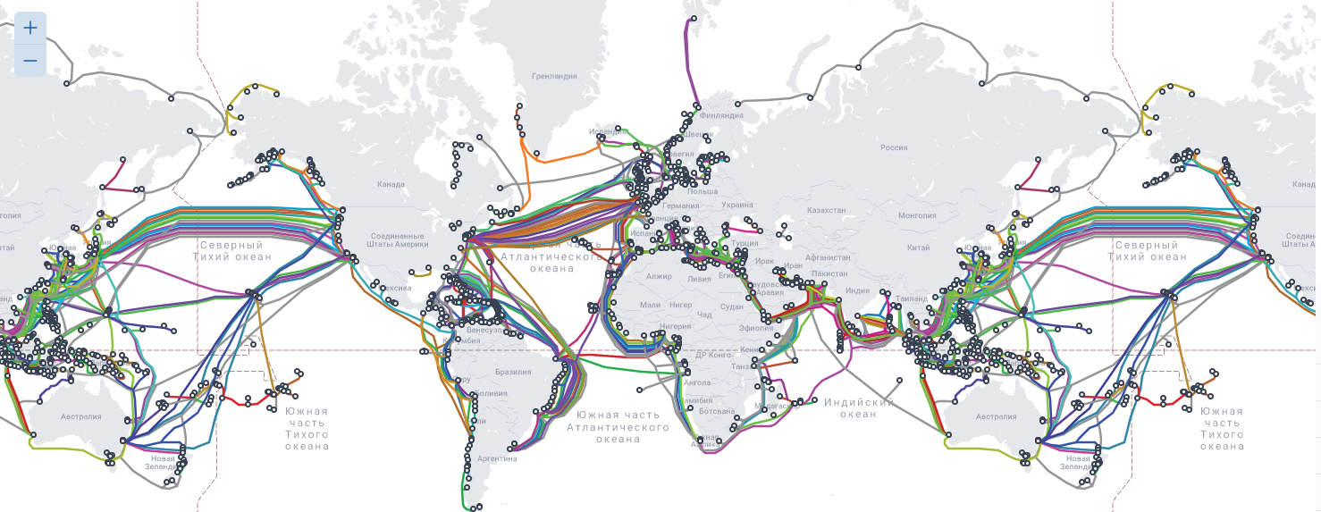 Протяженность подводных интернет-магистралей превысила 1 млн км и продолжает расти - 1