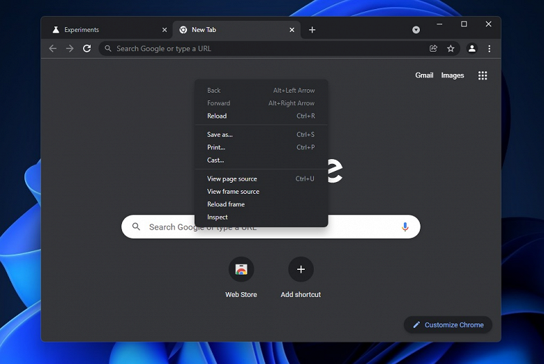 Google Chrome приносит в Windows 10 стиль Windows 11
