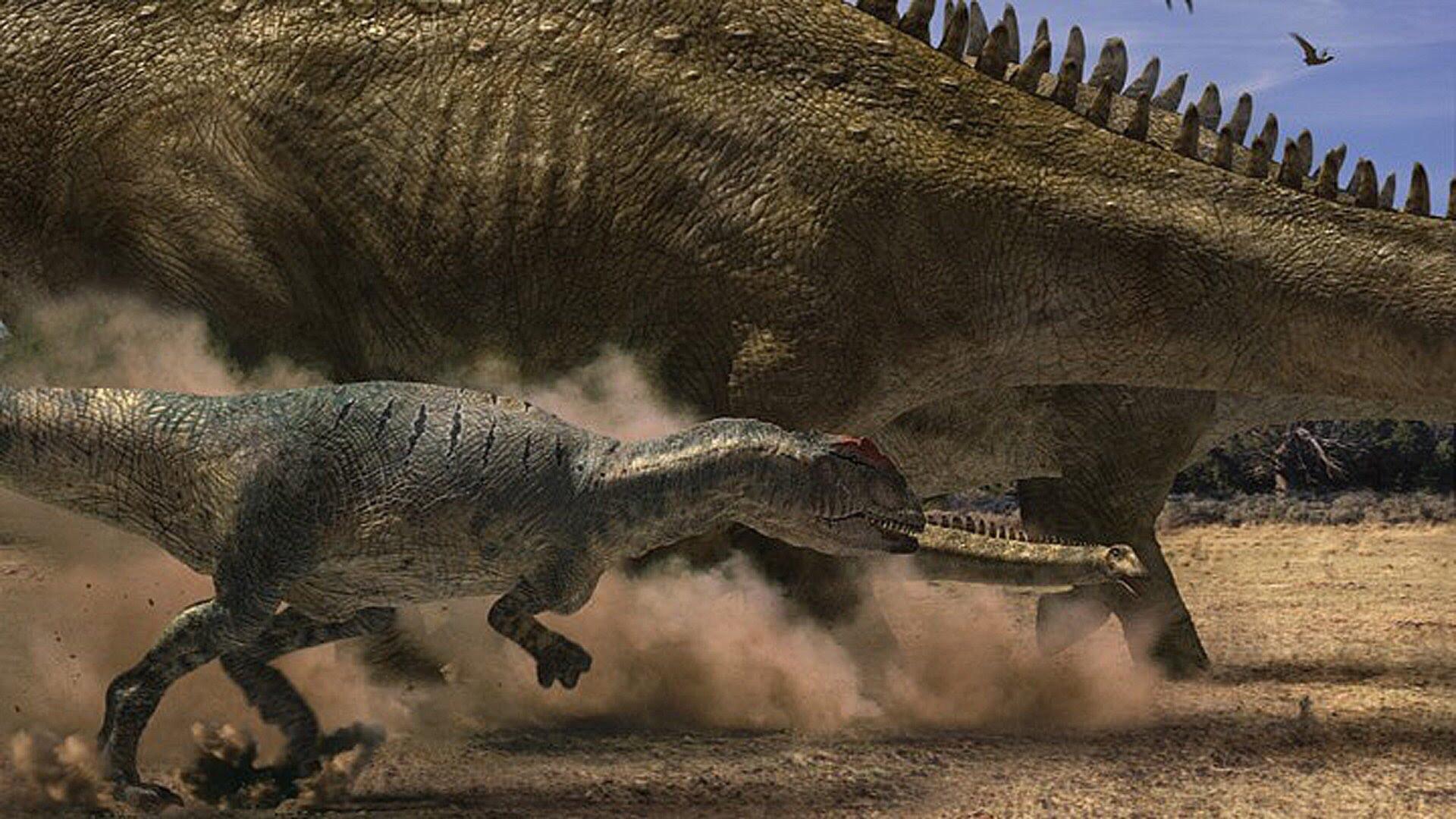 Сцена из фильма "Прогулки с Динозаврами"