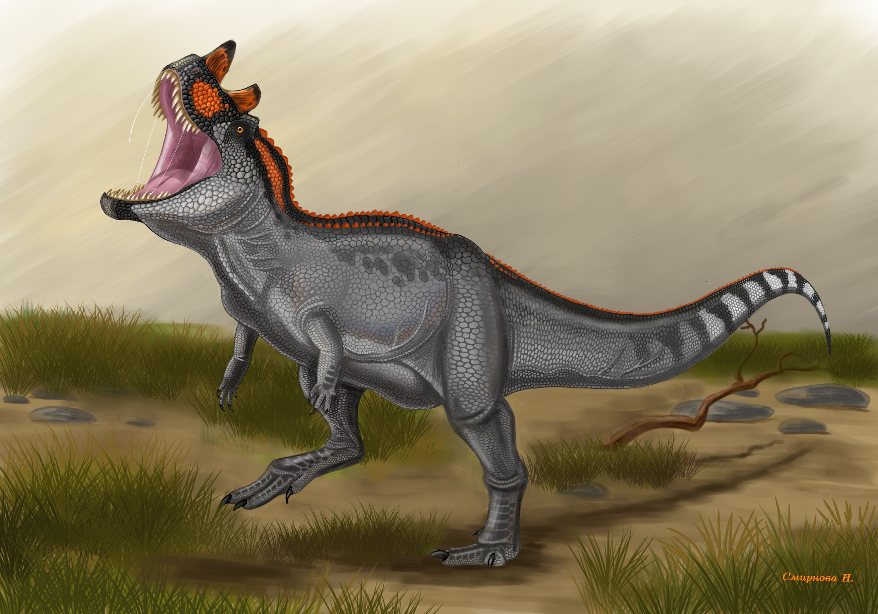 Цератозавр. Художница сообщества Фанерозой, Наталья Смирнова