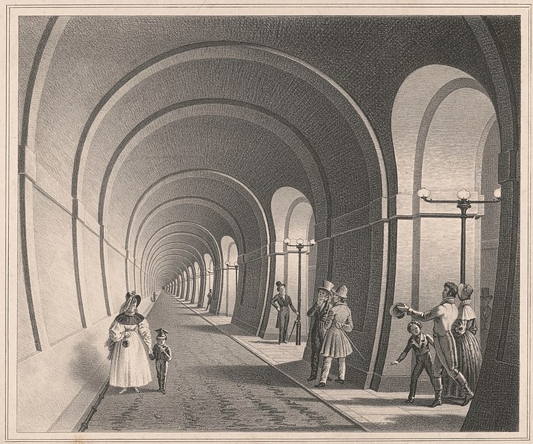 The Thames Tunnel : lithograph