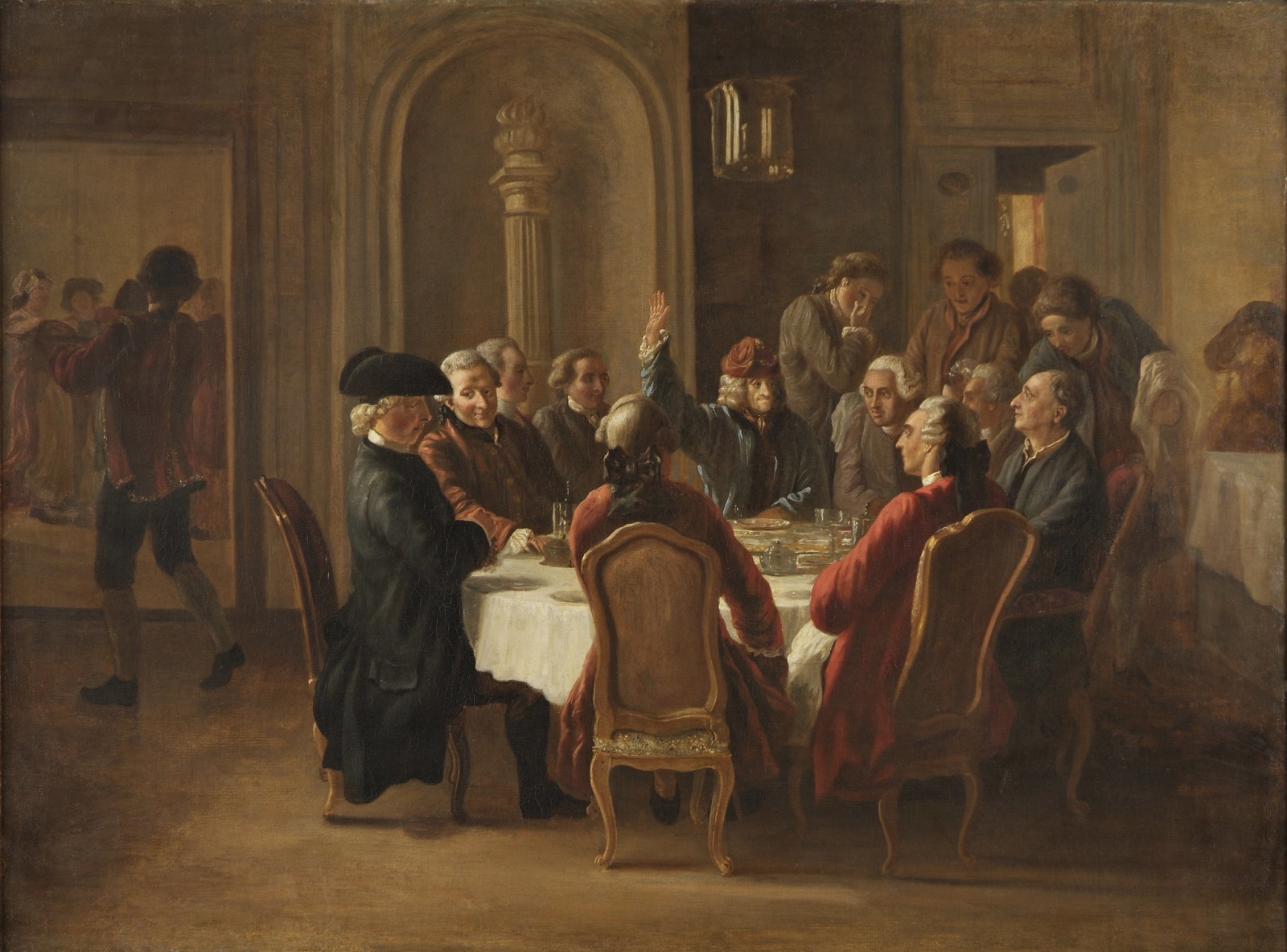 Ужин философов, 1772 - 1773 г., Жан Юбер