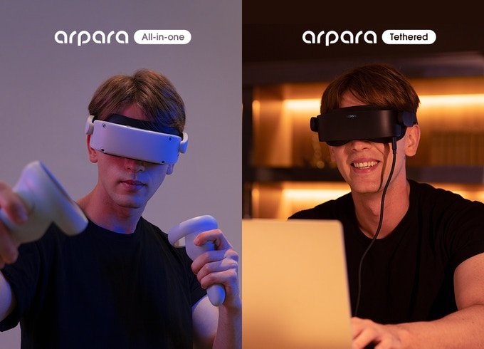 Разработчики называют arpara первой в мире гарнитурой VR с дисплеями micro-OLED разрешением 5K 