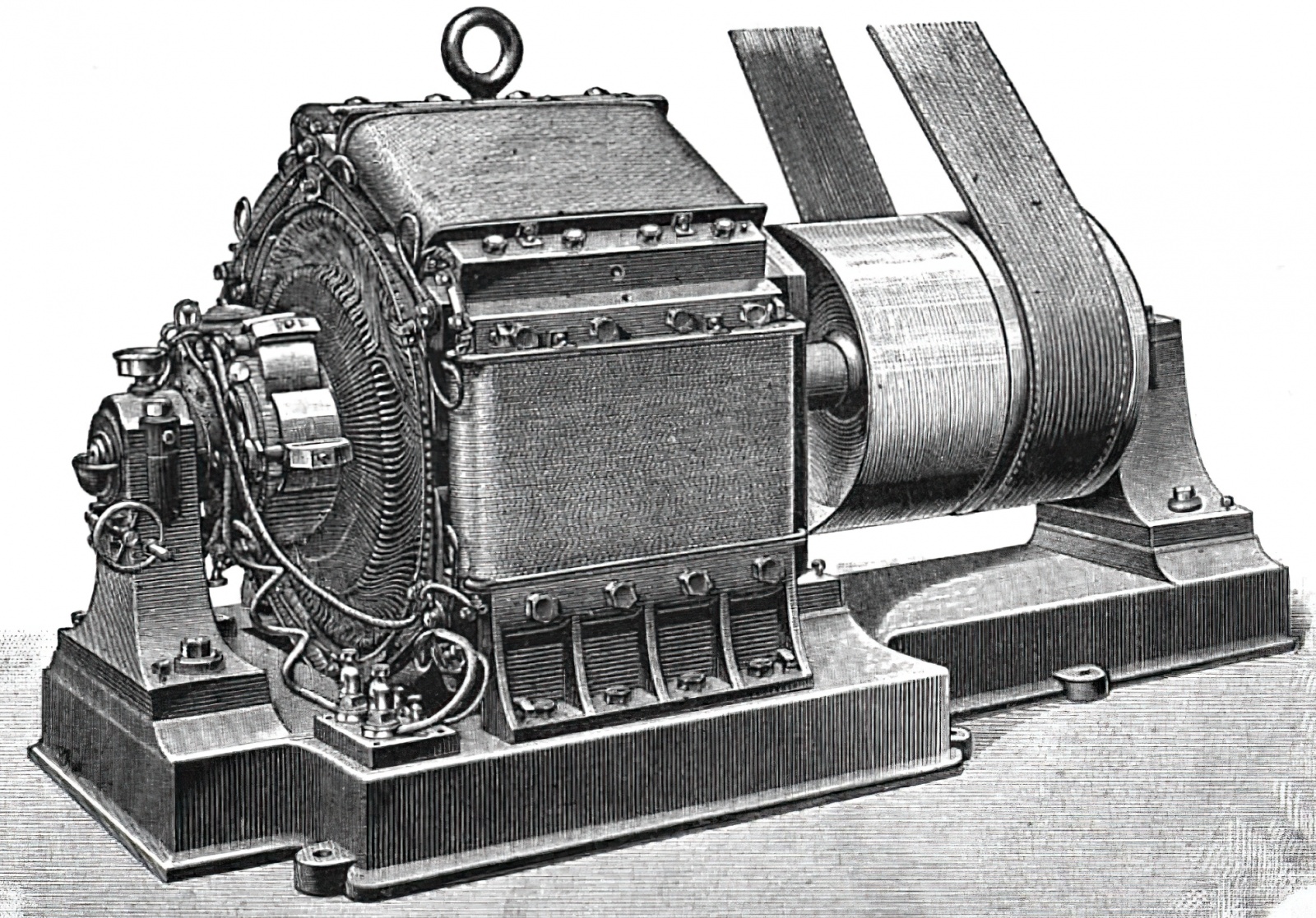 Одна из машин Тюри. Самая крупная из них, весом 4500 кг, генерировала 66 кВт. Источник: Wikimedia Commons