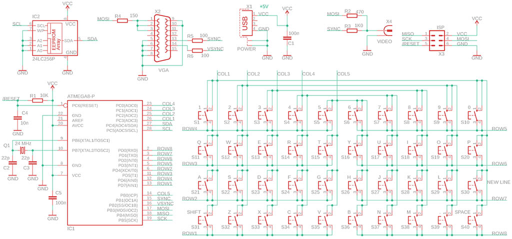 Клон ZX-80 на базе ATmega8 - 4